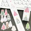500 Hojas/Rollo Pegatinas de Rollo de Árbol de Navidad Maleta Taza de Agua Funda de Teléfono Móvil Decoración de Computadora Pegatinas Autoadhesivas Impermeables DIY