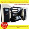 Máquina de corte longitudinal de alta velocidade para web, máquina de corte longitudinal e rebobinagem de papel cartão branco, máquina de corte longitudinal de papel para pontas, máquina automática de corte longitudinal de papel laminado