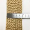 9cm 6cm 5CM de largura fita plana de juta corda plana de juta material de cinta de cinto de decoração de embalagem