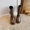 Botas Largas para Niña Invierno Nuevas Botas de Piel para Niño Suela Suave Zapatos para Niña Botas Martin de Caña Alta Doble Algodón Más Terciopelo Zapatos de Invierno