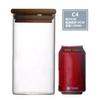 Pote de Vidro Selado Pote Doméstico para Armazenamento de Alimentos com Tampa Pote de Chá Pote para Armazenamento de Grãos Diversos Garrafa de Armazenamento Pote Selado Transparente