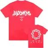 Camiseta Gráfica Divertida con Logo de la Banda Bad Omens para Hombre y Mujer Moda Hip Hop Camiseta Retro Informal Masculina de Manga Corta Oversize