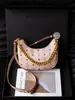 Bolso Cruzado Guti Kou Retro Transfronterizo Pequeño para Mujer, Nuevo Bolso de Hombro Versátil Monograma de Lujo Ligero, Bolso de Axila para Mujer, Bolso Cruzado