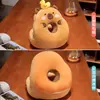 Almofada de Cochilo Fofa de Capivara para Escritório Sala de Aula Desenho Animado Capivara Almofada Sedentária para Carro Sofá Presente para Crianças