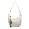 Bolsa de Lona Informal Sencilla Tipo Bollo para Mujer, Bolso de Hombro Cruzado Ligero y Versátil, Bolsa Grande de Capacidad para el Trabajo, Nuevo Modelo 2026