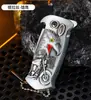 Fábrica de Wenzhou Isqueiro inflável criativo auto-operado à prova de vento com descarga direta, abridor de garrafas, isqueiro multifuncional de autodefesa