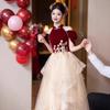 Nuevo Vestido de Brindis Cheongsam Estilo Chino para Novia 2026 Nuevo Vestido de Boda para Compromiso Femenino Vestido de Princesa de Alta Gama Banquete de Bienvenida