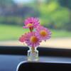 Adornos para Coche con Flores Artificiales Frescas Transfronterizos Florero de Celebridad de Internet Flores Interior del Coche Accesorios para Coche Decoraciones de la Consola Central
