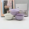Tigela Pequena de Cerâmica para Aveia Estilo Ins Coreano, Disponível em Duas Cores, Tigela de Arroz Doméstica Fofa Atacado