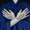 Plantillas de Henna para Manos de Venta Caliente Transfronterizas, Huellas de Mano para Bodas, Decoraciones de Manos para Escenario, Tatuajes Temporales de Mano