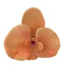 Pinza para el pelo de cabeza de orquídea mariposa simulada Tocado de flor Guirnalda de pared de flores Forma floral Flor artificial Flor artificial para manualidades Cabeza de flor Material