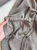 Pantalones de Punto de Lana Suave Color Avena de Pierna Ancha para Mujer, Pantalones Casuales Rectos Holgados de Cintura Alta con Caída, Engrosados, para Otoño e Invierno