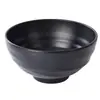 Louça Estilo Japonês de Porcelana de Imitação, Tigela para Ramen de Carne Preta, Tigela de Plástico Criativa Específica para Loja de Macarrão, Tigela Grande para Hot Pot Picante