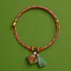 Pulseira de Corda Colorida do Festival do Barco Dragão Corda Vermelha Tecida à Mão Infantil Bebê Pequeno Zongzi Corda de Mão Presente de Lote Festival de Maio