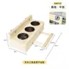 Caja de Comida para Loro, Comedero de Acero Inoxidable, Bebedero, Percha de Madera Maciza para Pájaros, Comedero con Percha para Loro, Nuevo