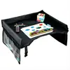 Mesa de Almacenamiento de Juguetes para Niños de Coche Versión Mejorada Engrosada Bandeja de Mesa de Comedor Tablero de Dibujo Bandeja para Asiento de Coche