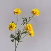 Flores Artificiales: Crisantemos Pequeños, Caléndulas, Margaritas Pequeñas, Cosmos Estilo Fresco, Flores Artificiales para un Paisaje de Jardín Rústico