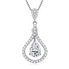 Plata de Ley S925 Color D Moissanita Moda Lujo Accesorio Cadena de Clavícula Popular en Internet Joyería