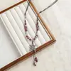 Accesorios de Collar de Hongo de Cerámica Jingdezhen Más Vendidos para Mujer, Diseño de Nicho, Joyería de Collar Transfronteriza para Mujer con un Toque de Alta Gama