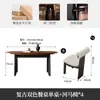 Juego de Mesa y Sillas de Comedor de Madera Maciza Estilo Francés de Mediados de Siglo para Uso Doméstico, Cuadrado o Redondo, Mesa de Comedor Plegable que Ahorra Espacio para Apartamentos Pequeños