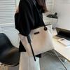 Bolso casual de gran capacidad para mujer 2023 otoño e invierno nuevo bolso de lona combinable bolso de hombro para ir al trabajo bolso tote sencillo