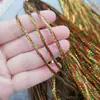 Cuerdas de Cabello Trenzadas de Colores, Bandas para el Cabello de Rastas de Siete Colores, Accesorios para el Cabello de Niños, Cuerdas para el Cabello de Rastas, Cintas Doradas