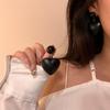Coreia do Sul Big Love Tether Colar Ins Estilo High-end Retro Colar Novo Camisola Cadeia Camisola Brincos de Corrente