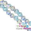 Suministro directo de fábrica de cuentas de cristal artificial de 2/3/4/6/8 mm, cuentas puntiagudas de diamante galvanizadas, material para pulseras de bricolaje.