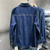 Sentido del Diseño Estilo Hong Kong Chaqueta Camisa de Mezclilla para Mujer 2024 Invierno Explosiones Cuello POLO Coreana Versátil Top Apilado de Moda