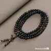 Bodhisattva ajedrez madera de agarwood hombres material viejo círculo único 2.0 pulsera cuentas Wen jugar agujero pequeño pulsera de rosario 108 mujeres