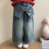 Pantalones para Niña Primavera y Otoño 2025 Nuevos Pantalones de Mezclilla Retro para Niñas Pequeñas Otoño Pantalones Largos Rectos Otoño