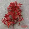 Folha de bordo vermelha garra de galinha folha de bordo ramo falso decoração de paisagismo casamento plástico folha de planta verde pinho e cipreste de boas-vindas