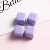 14mm macaron doce cor superfície brilhante tridimensional quadrado resina brincos remendo DIY jóias acessórios femininos atacado