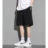 Shorts de verano de seda helada para hombre, finos y de secado rápido, para deportes y uso casual, corte holgado, pierna recta, longitud media, shorts de playa