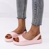 Sandalias Deportivas para Mujer Nuevo Verano 2024 Europeo y Americano Talla Grande Plano Tacón Bajo Boca de Pez Moda Suela Gruesa Sandalias de Mujer