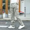Calças de Trabalho de Novo Estilo para Homens, Calças Casuais, Calças Esportivas Largas para Exterior, Calças de Perna Reta para Primavera e Outono, Calças Longas para Homens, Multi-Bolsos, Resistentes ao Desgaste