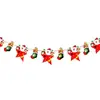 Novos Suprimentos de Decoração de Natal Bandeiras de Desenho Animado e Bandeiras Coloridas Decoração de Cena de Atmosfera Natalina Bandeiras de Papel Penduradas Atacado