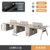 Mesa e Cadeira para Estação de Trabalho de Funcionário Cabine de Estação de Trabalho Simples Moderna Tela Mobiliário de Escritório Mesa de Computador para Pessoal