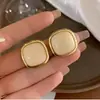 Aretes de Clip de Perla Sin Perforaciones Pendientes Geométricos de Nicho para Mujer Lujo Accesible Exquisita Joyería para Orejas Versátil Nueva Moda