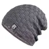 Gorro de Punto para Hombre Gorro de Algodón Forrado de Lana Engrosado que Muestra la Cara Gorro Pequeño de Lana Otoño e Invierno Protección Cálida para los Oídos Gorro para el Frío Gorro para el Frío
