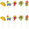 Bandeira Decorativa com Tema Mexicano do Dia do Trabalho Bandeira Vamos Festejar Bandeira e Cartão de 5 de Maio