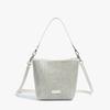 Bolso Cubo Tejido Estilo Coreano Retro para Mujer 2025 Nuevo Bolso de Hombro Cruzado de Nicho Bolso para el Trabajo Bajo el Brazo