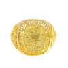 Anillo clásico de Vietnam con baño de oro, palabra de fortuna, flor de coche exquisita, anillo para hombre, fabricantes de joyería con baño de oro en representación de cabello