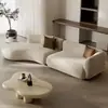 Sofá minimalista de línea recta de lujo ligero de alta gama para sala de estar, sofá moderno para casa de alquiler, sofá curvo, sofá de oficina de alta gama