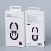 Cable de Carga Rápida para Teléfono Móvil Apple 18/14 Empaque iPhone 17 Cable Trenzado Naranja de Carga con Gancho Caja de Empaque en Stock