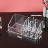 Cristal Batom Transparente Caixa de Armazenamento Cosmético Beleza Demaquilante Desktop Multifuncional Acabamento Armazenamento Sobrancelha Pen Brush Holder
