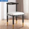 Silla de Comedor Comercial Moderna Simple Silla de Esquina para Mesa de Comedor Hogar Dormitorio Estudiante Universitario Escritorio Silla de Hierro Sedentaria Lujo Ligero