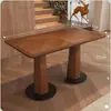 Mobiliario de comedor de alta gama, incluyendo mesas y sillas, popular en cafés de moda, establecimientos comerciales, restaurantes, hoteles y casas de huéspedes; mesas y sillas de comedor de madera maciza hechas a medida