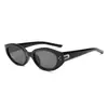 Gafas de Sol Retro para Mujer Populares en Internet Ojo de Gato Sombrilla de Alto Nivel Gafas de Sol Anti-UV para Hombre Modernas Versátiles Lisas