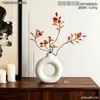 Set de figuras de jarrones minimalistas, decoración de escritorio para recibidor, sala de estar, mueble de TV, decoración suave de alta gama